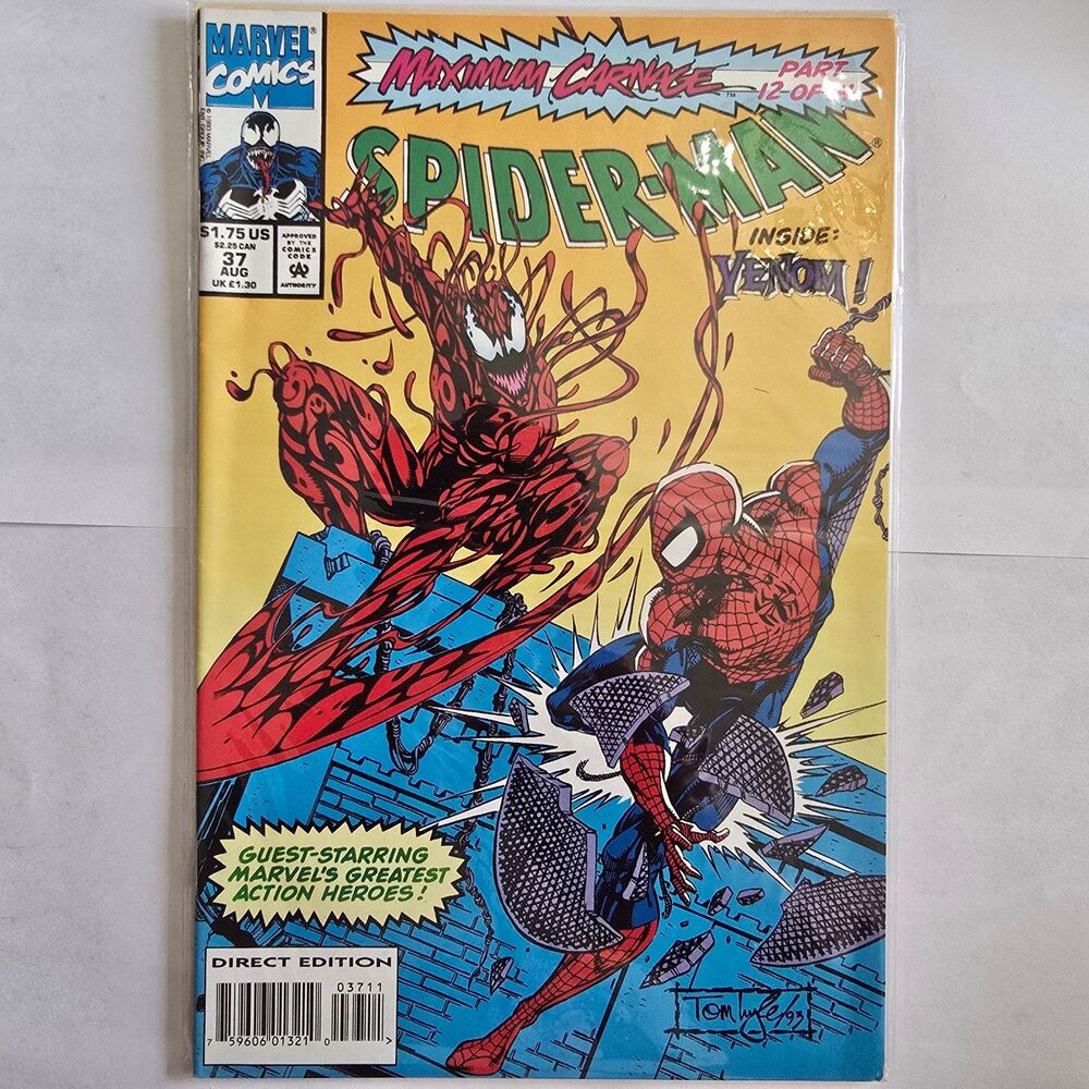 Spider-Man #37 Maximum Carnage Part 12 Marvel Comic Venom Carnage